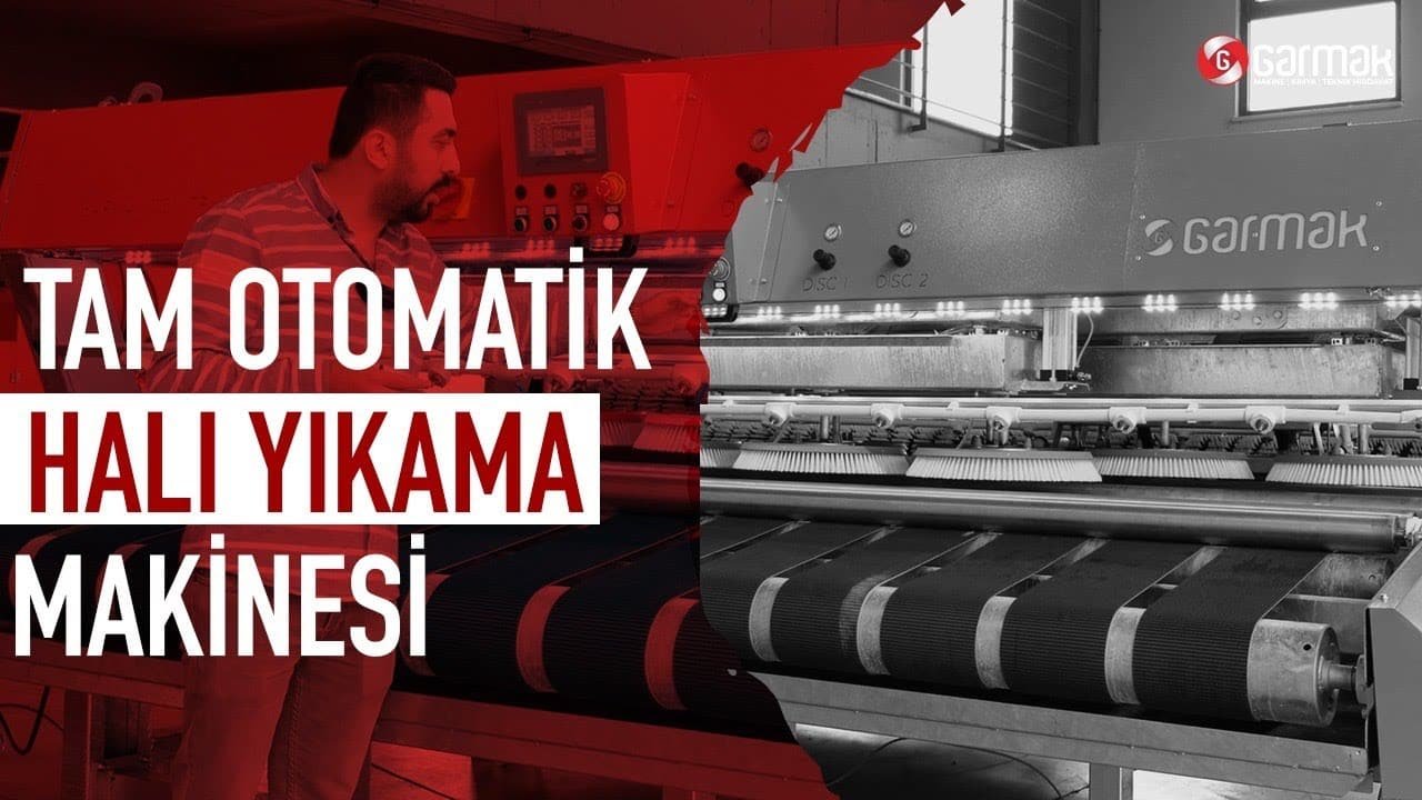 tam otomatik halı yıkama makinesi