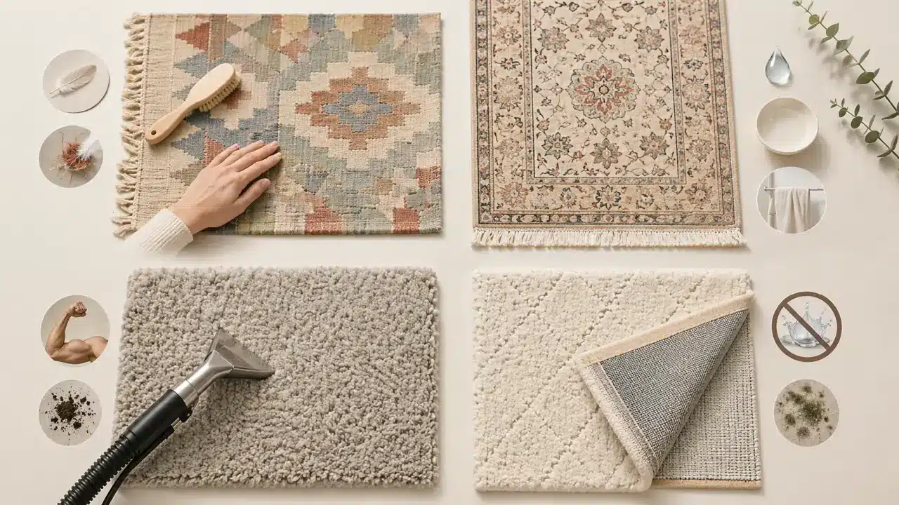 Halı türlerine göre yıkama